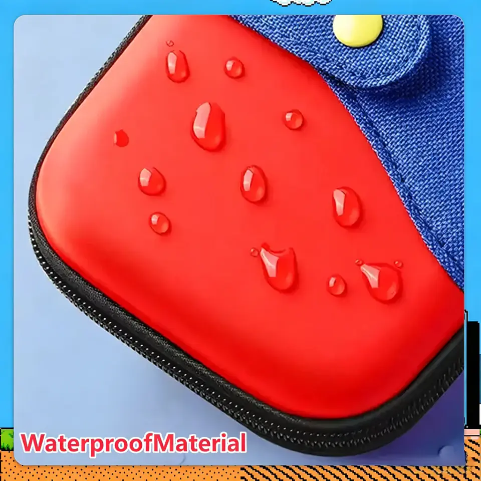 Estuche rígido para Nintendo Switch 2 con 12 ranuras para juegos, diseño Mario y Splatoon 3