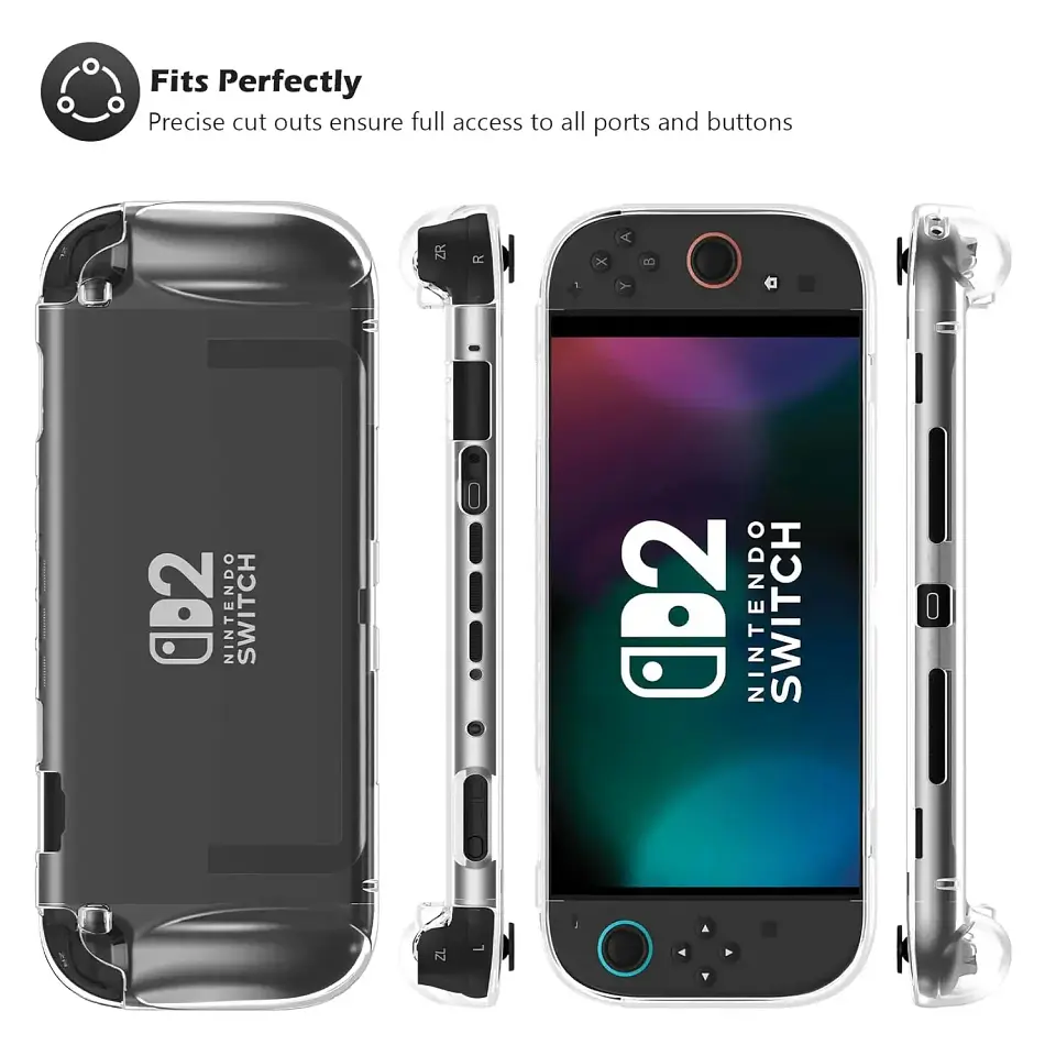 Funda protectora de TPU para Nintendo Switch 2, carcasa flexible antirayones y antigolpes 6