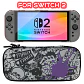Estuche rígido para Nintendo Switch 2 con 12 ranuras para juegos, diseño Mario y Splatoon - Miniatura 12