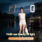 Aro de luz LED portátil recargable para celular, transmisiones en vivo, fotografía y selfies - Miniatura 5