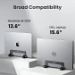 Soporte vertical UGREEN de aluminio para laptop, compatible con MacBook Pro, MacBook Air, tablet y teléfono - Miniatura 5