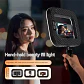 Aro de luz LED portátil recargable para celular, transmisiones en vivo, fotografía y selfies - Miniatura 6