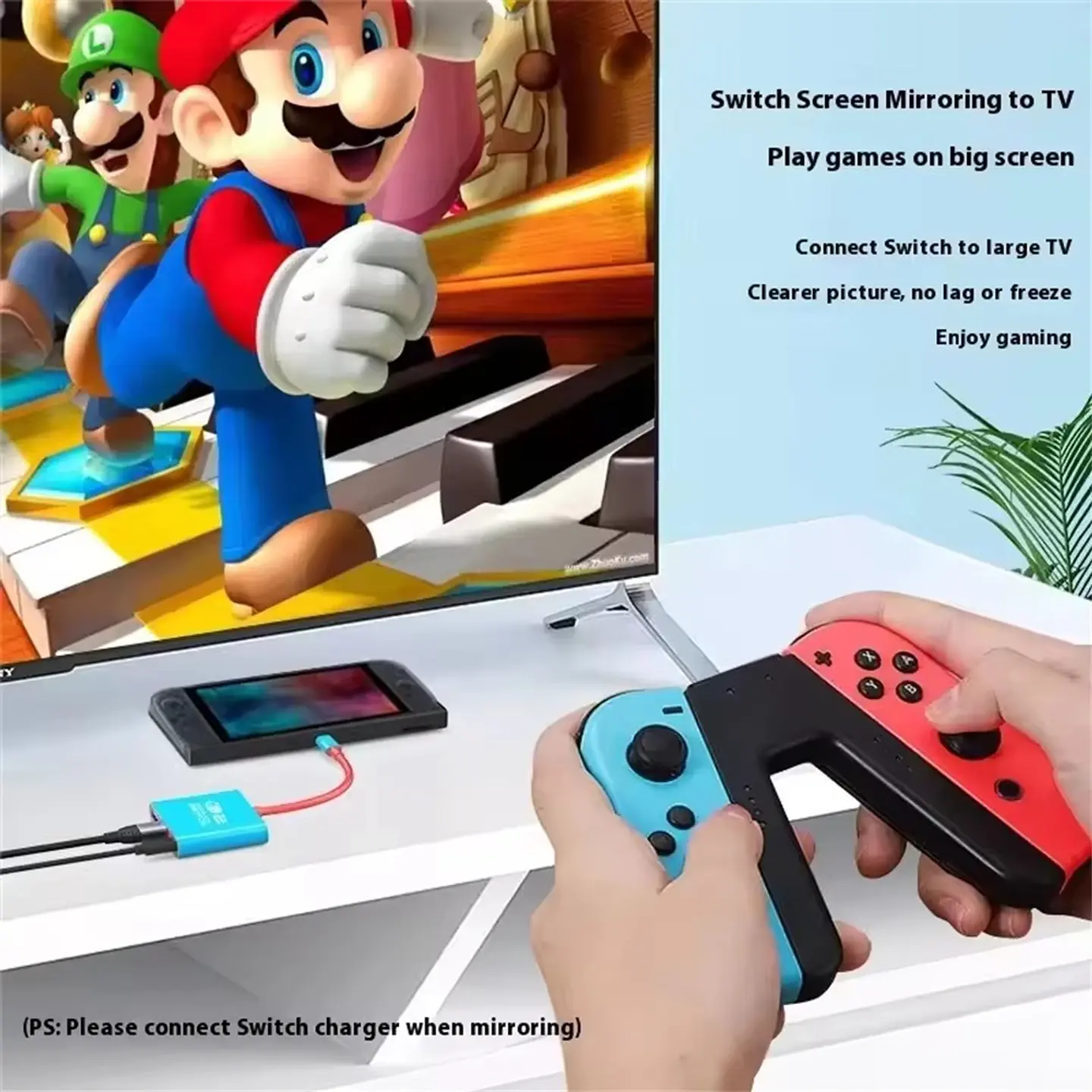 Base de acoplamiento para Nintendo Switch 2 con HDMI 4K, USB 3.0 y carga PD, adaptador USB-C a HDMI 3