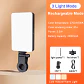 Luz LED RGB portátil recargable para celular, cámara y selfies, 2000 mAh, 3 modos, 2700–6500 K - Miniatura 6
