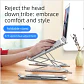 Soporte plegable y ajustable para laptop de aluminio, compatible con MacBook, computadora y tablet; base para notebook con disipación de calor - Miniatura 6