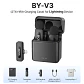 Micrófono inalámbrico de solapa BOYA BY-V3 con cancelación de ruido y batería recargable, para iPhone, Android y cámara - Miniatura 8