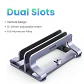 Soporte vertical UGREEN de aluminio para laptop, compatible con MacBook Pro, MacBook Air, tablet y teléfono - Miniatura 7