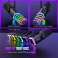 Micrófono Dinámico FIFINE AM8 USB/XLR RGB, Mute y Jack Auriculares para PC, Gaming y Streaming - thumbnail 6