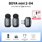 Micrófono inalámbrico de solapa BOYA Mini 2 con reducción de ruido por IA, mini micrófono para iPhone 6-14/15-17 y teléfonos Android USB-C, para grabación de video - Miniatura 18