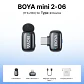 Micrófono inalámbrico de solapa BOYA Mini 2 con reducción de ruido por IA, mini micrófono para iPhone 6-14/15-17 y teléfonos Android USB-C, para grabación de video - Miniatura 19