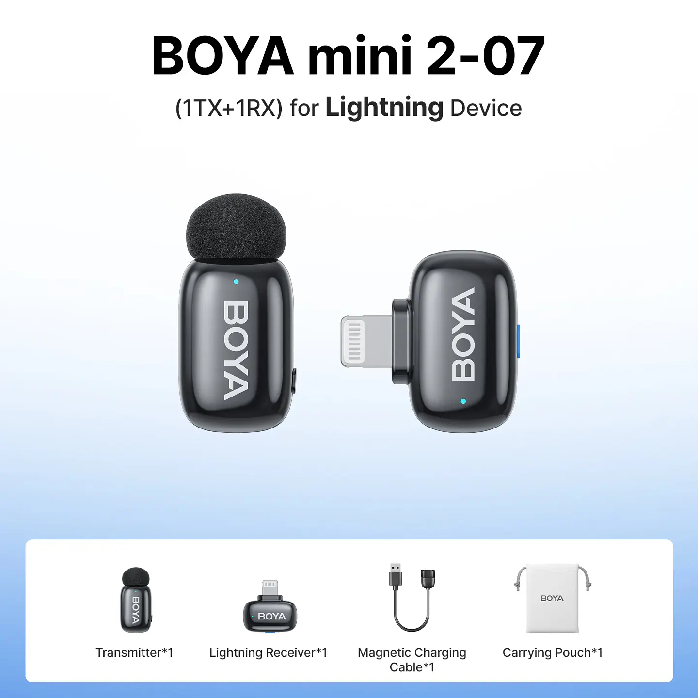 Micrófono inalámbrico de solapa BOYA Mini 2 con reducción de ruido por IA, mini micrófono para iPhone 6-14/15-17 y teléfonos Android USB-C, para grabación de video 20