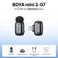 Micrófono inalámbrico de solapa BOYA Mini 2 con reducción de ruido por IA, mini micrófono para iPhone 6-14/15-17 y teléfonos Android USB-C, para grabación de video - Miniatura 20