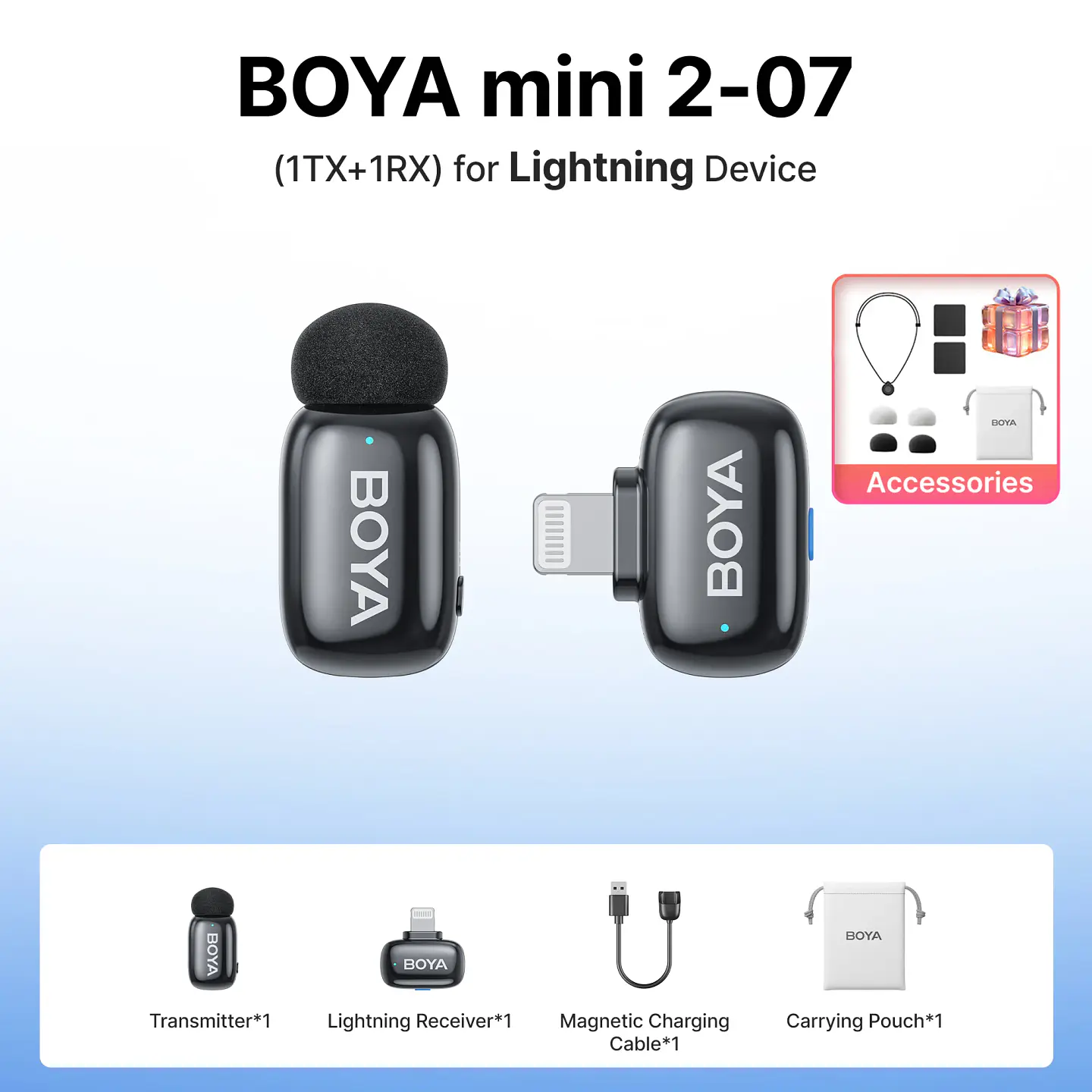 Micrófono inalámbrico de solapa BOYA Mini 2 con reducción de ruido por IA, mini micrófono para iPhone 6-14/15-17 y teléfonos Android USB-C, para grabación de video 27