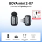 Micrófono inalámbrico de solapa BOYA Mini 2 con reducción de ruido por IA, mini micrófono para iPhone 6-14/15-17 y teléfonos Android USB-C, para grabación de video - Miniatura 27