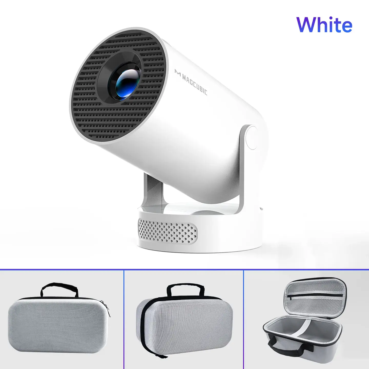 Proyector portátil Magcubic HY300 Pro+ 8K, Android 14, Wi-Fi 6 de doble banda, Allwinner H726, Bluetooth 5.4, resolución 1280 × 720 7