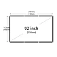 Pantalla de proyección portátil MIXITO plegable de alta densidad, formato 16:9, de 60 a 200 pulgadas, antiarrugas - thumbnail 10