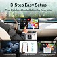 Adaptador inalámbrico OTTOCAST Express Mini Dot para CarPlay y Android Auto, Wi-Fi 6, conexión plug and play para Audi y Kia - thumbnail 4