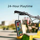 Parlante Bluetooth portátil mifa A10+ con sonido estéreo de 360°, 20 W, Bluetooth 5.0, resistente al agua IPX7 y hasta 24 horas de reproducción - thumbnail 5