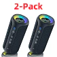 Parlante Bluetooth Ortizan de 40 W con graves mejorados, portátil e inalámbrico para exteriores, 30 horas de reproducción, resistente al agua IPX7, para ducha, Bluetooth 5.3 - thumbnail 10