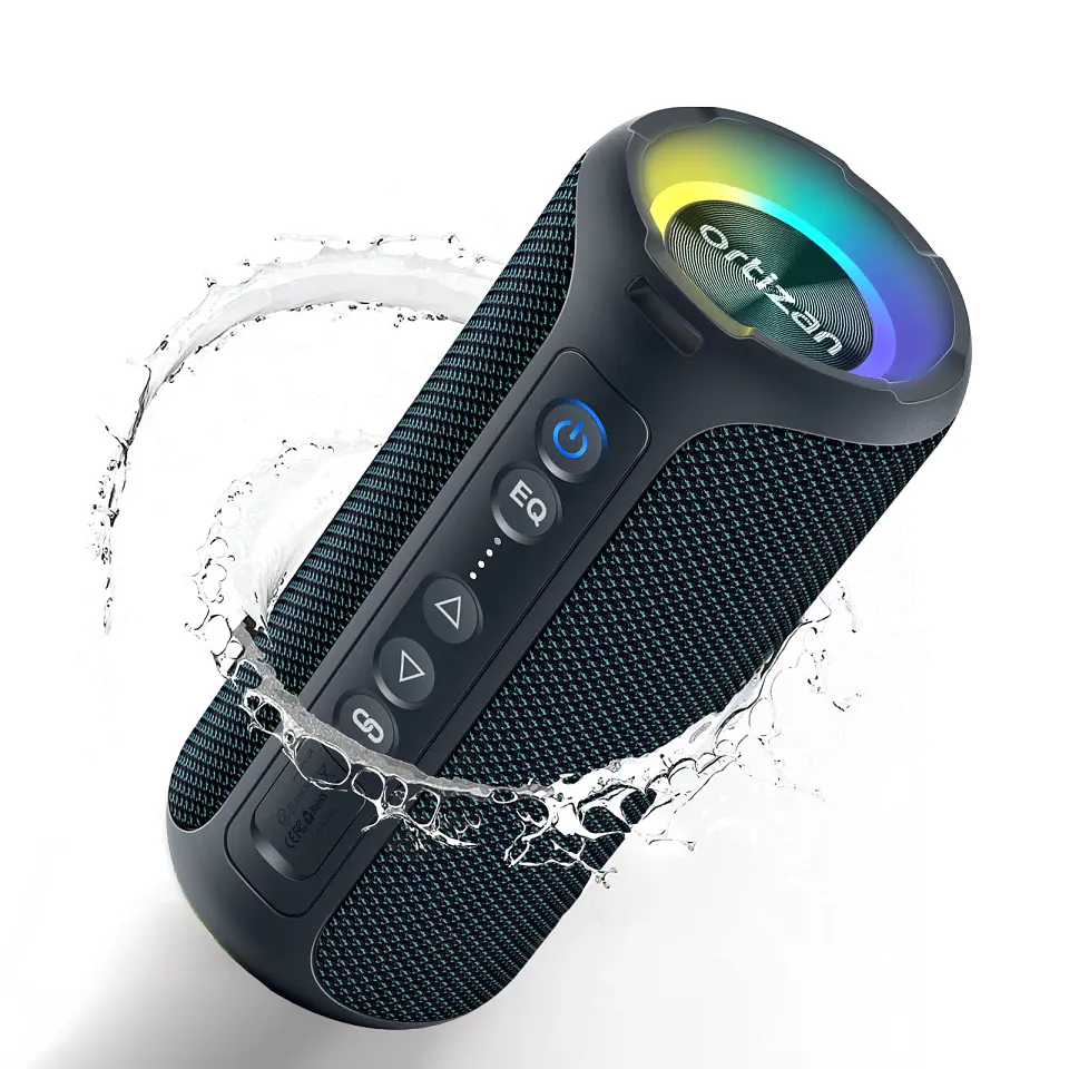 Parlante Bluetooth Ortizan de 40 W con graves mejorados, portátil e inalámbrico para exteriores, 30 horas de reproducción, resistente al agua IPX7, para ducha, Bluetooth 5.3 11