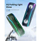 Parlante portátil WISETIGER para exteriores, resistente al agua IPX7, estéreo Bluetooth 5.3, 25 W con iluminación envolvente multicolor - thumbnail 2