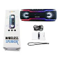 Parlante portátil WISETIGER para exteriores, resistente al agua IPX7, estéreo Bluetooth 5.3, 25 W con iluminación envolvente multicolor - thumbnail 8