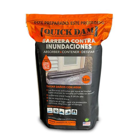 Barrera de 1.5 mt Automática para Inundaciones Reutilizable
