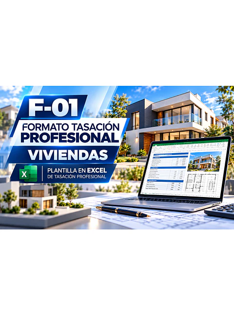 Formato Tasación Profesional para Viviendas. Fórmulas incluidas - Todo listo para comenzar a Tasar.