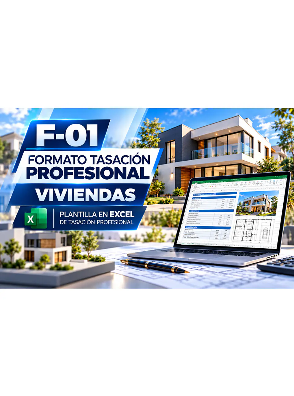 Formato Tasación Profesional para Viviendas. Fórmulas incluidas - Todo listo para comenzar a Tasar. 1