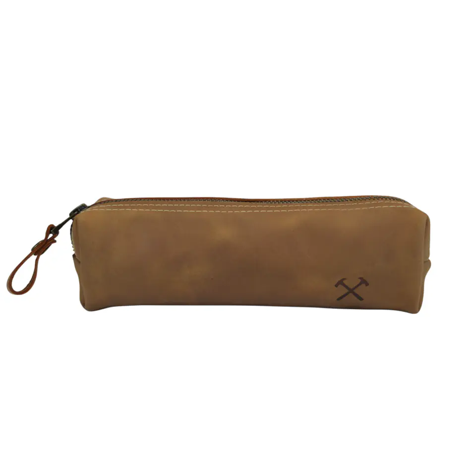Estuche de Cuero Graso Tostado 1