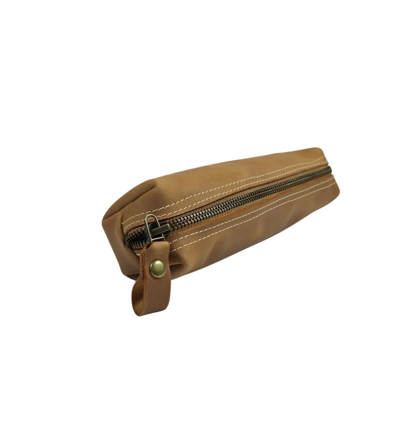 Estuche de Cuero Graso Tostado 2