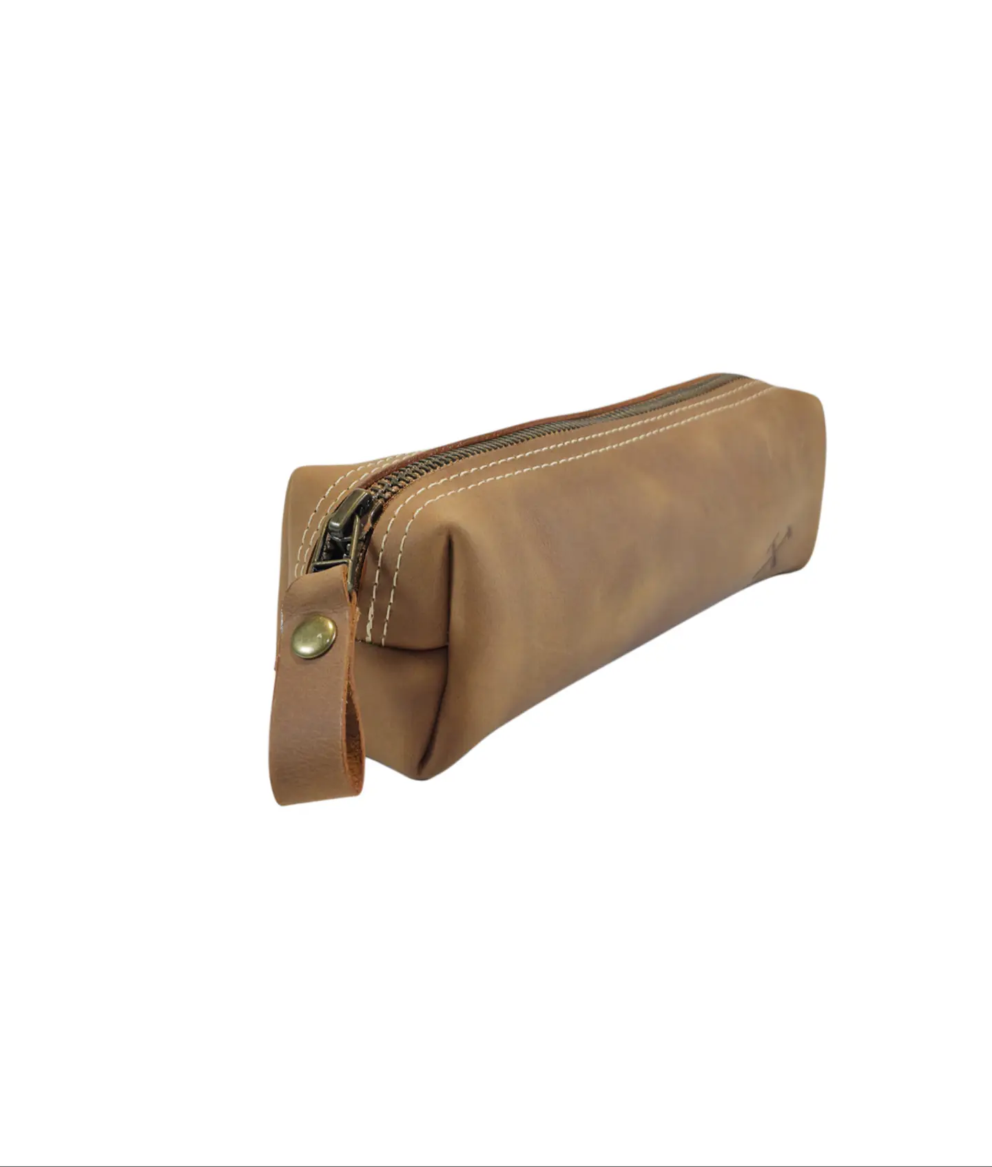 Estuche de Cuero Graso Tostado 3
