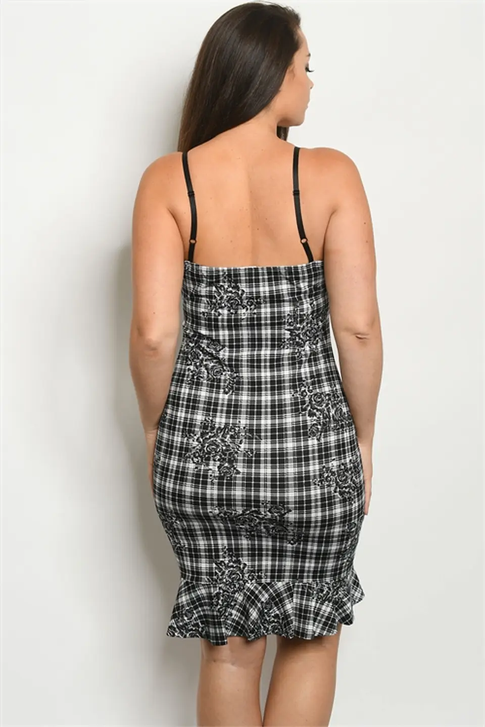 Vestido PV124 ajustado con tirantes 2