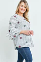 Polera PL086 mangas 3/4 tipo campana - Miniatura 6