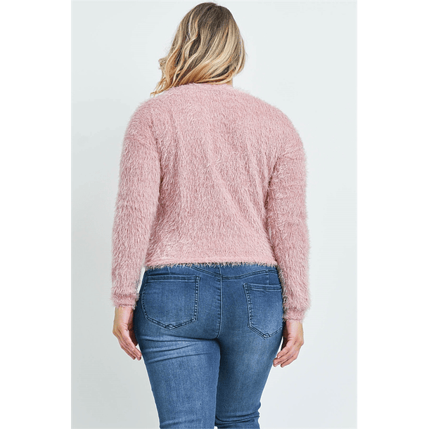 Sweater peludito con botones SW027 5