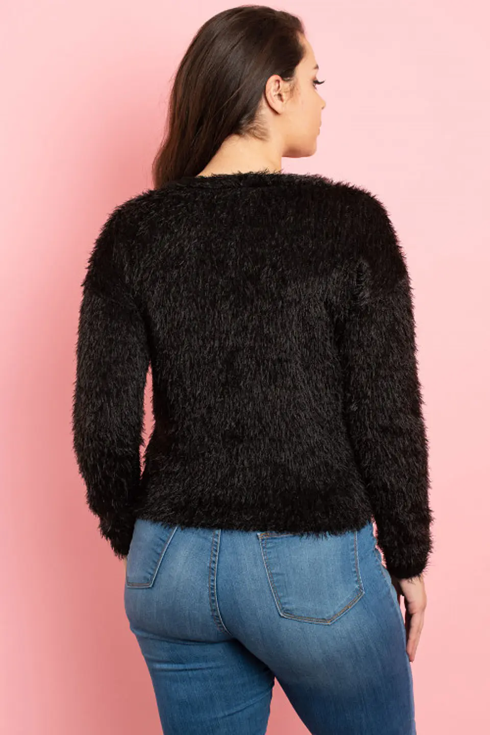 Sweater peludito con botones SW028 7