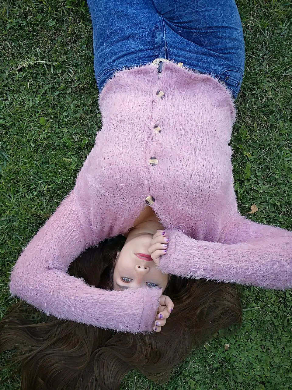 Sweater peludito con botones SW027 1