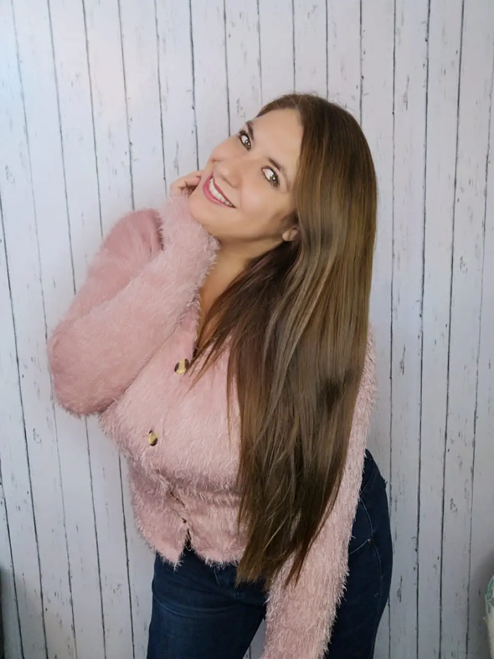 Sweater peludito con botones SW027 2