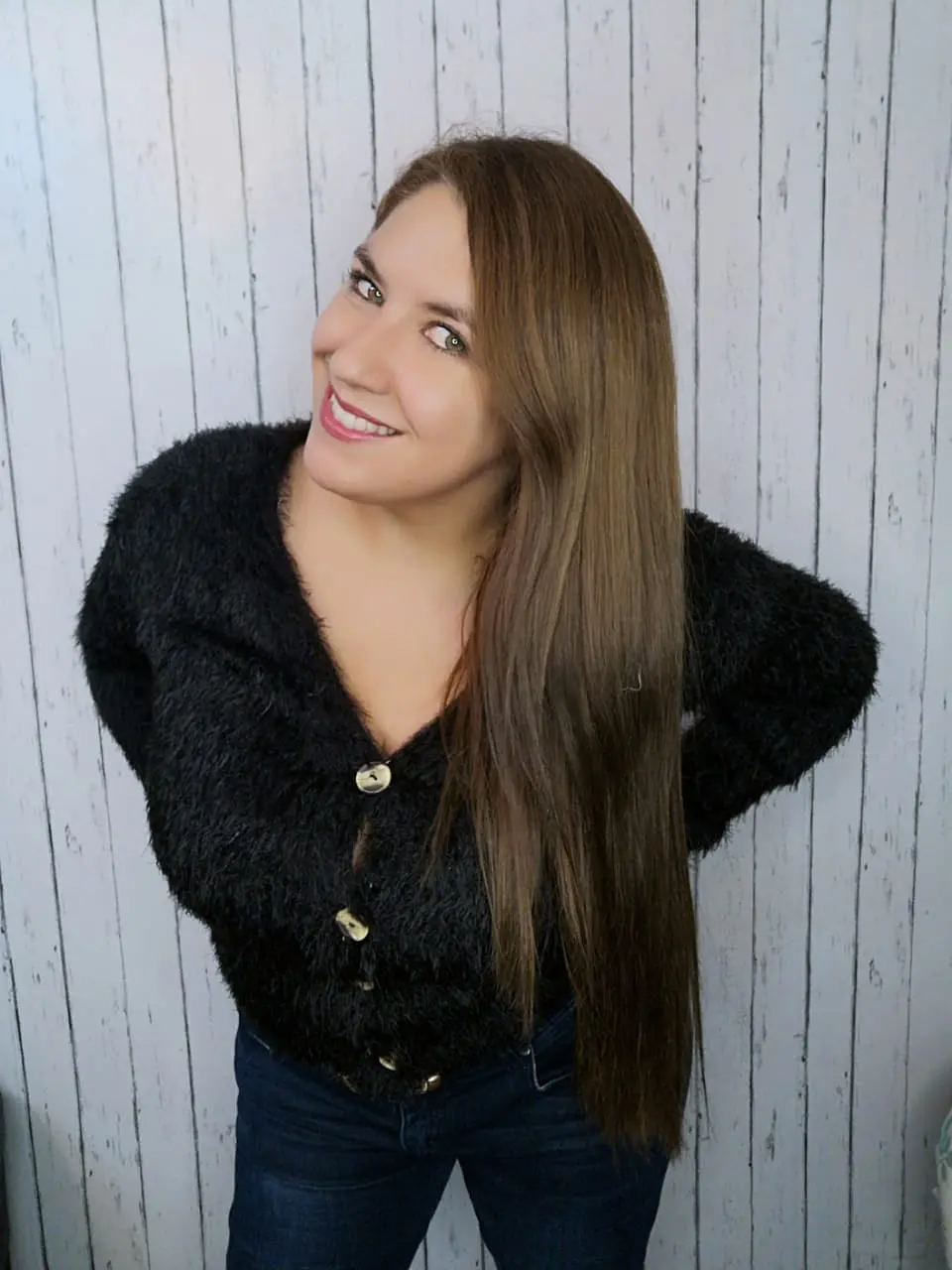 Sweater peludito con botones SW028 5