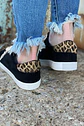 Zapatillas Z001 tipo gamuza con diseño animal print - Miniatura 2