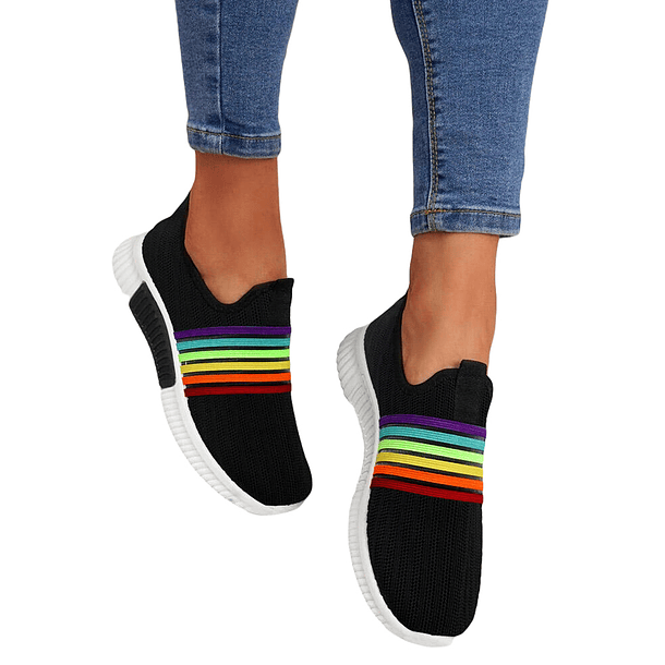 Zapatilla Z004 tela arcoiris 5