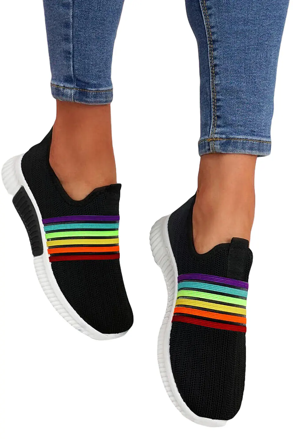 Zapatilla Z004 tela arcoiris 5