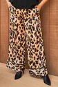 Pantalón PJ061 palazo animal print semibrillante  - Miniatura 2