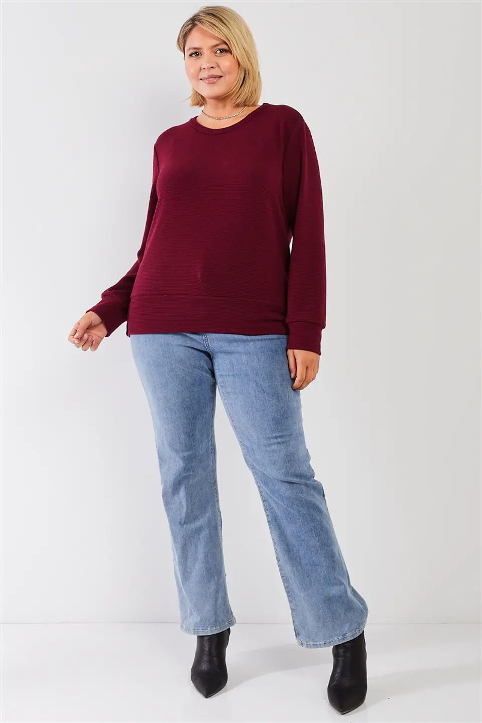 Sweater con aplicación de botones en cintura SW043 6