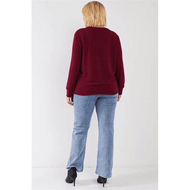 Sweater con aplicación de botones en cintura SW043 7