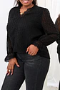 Blusa con mangas larga en transparencia BL067 - Miniatura 4