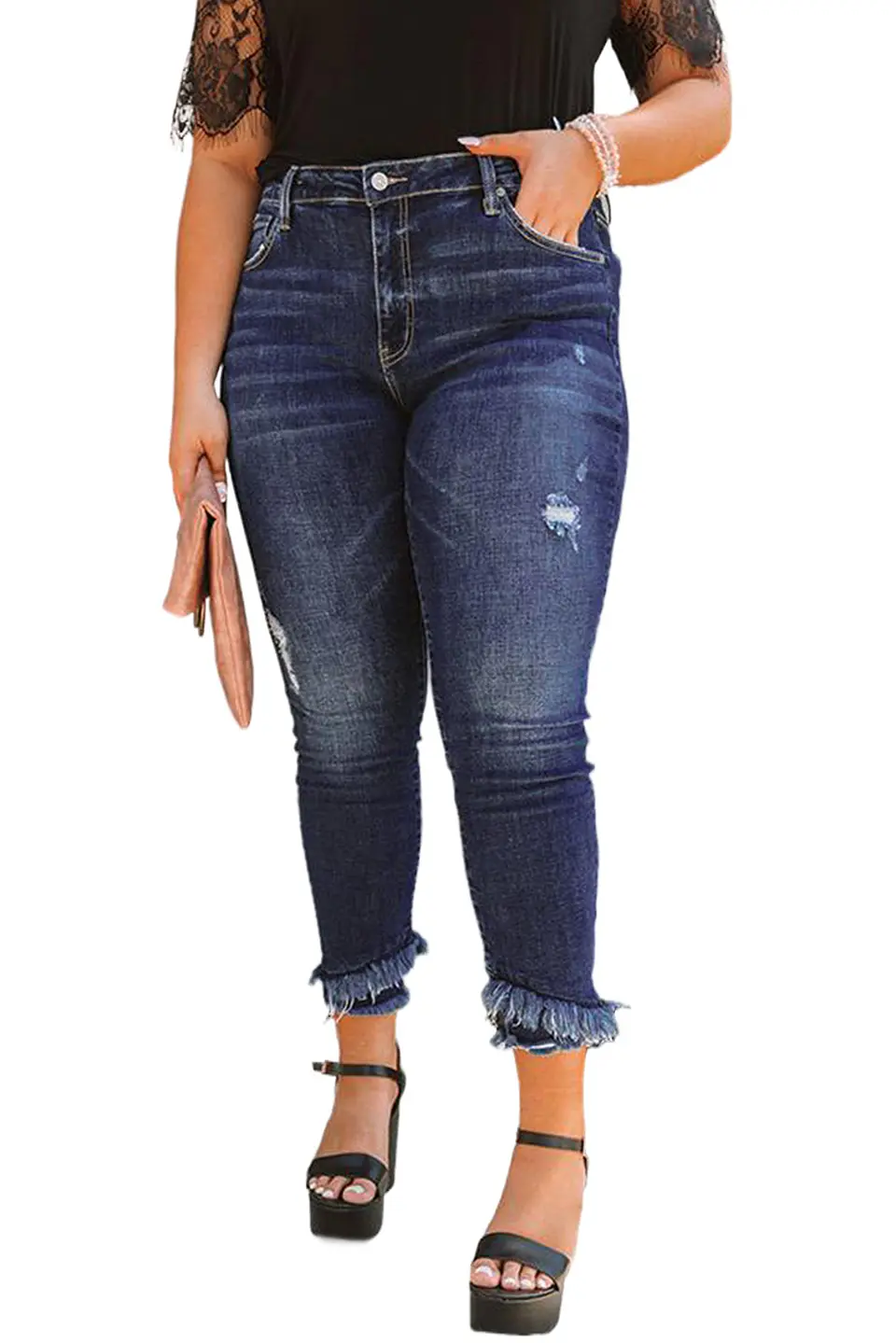 Jeans JE007 flequillos en bota 7