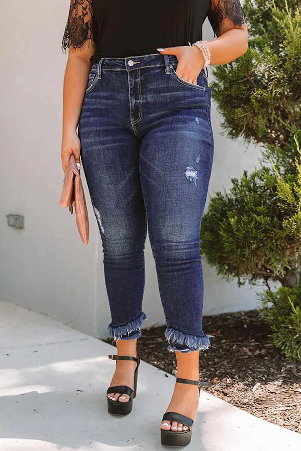 Jeans JE007 flequillos en bota 8