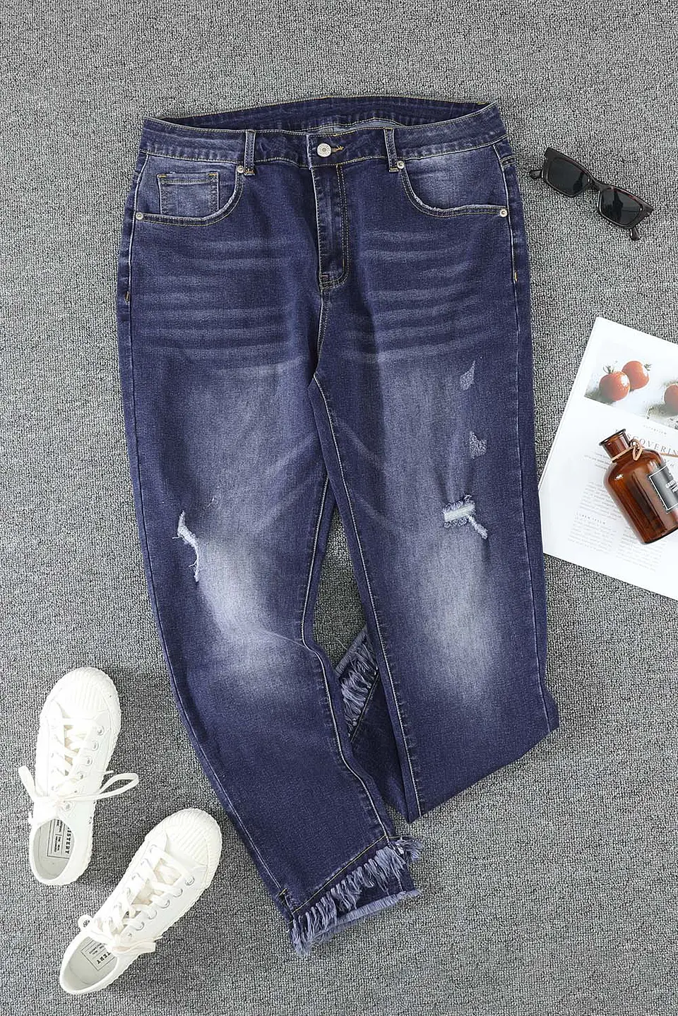 Jeans JE007 flequillos en bota 11