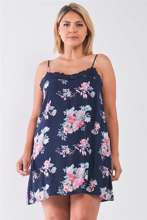 Vestido PV194 corto sin mangas con tirantes